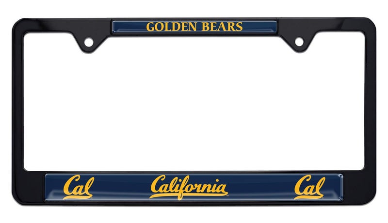 Elektroplate Cal Golden Bears Black License Plate Frame - Image 1